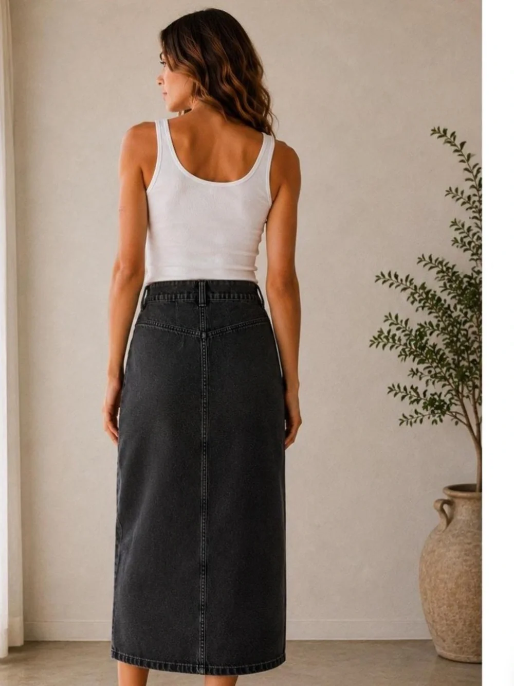 We the Free Madison Denim Midi NWOT